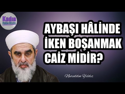 AYBAŞI HÂLİNDE İKEN BOŞANMAK CAİZ MİDİR? -3DK.- | Nureddin YILDIZ
