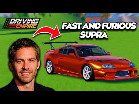 I Built The FAST AND FURIOUS SUPRA In Driving Empire!