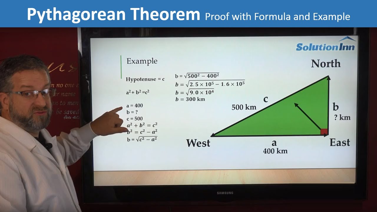 Pythagorean Theorem | Formula & Proof | Solved Example | SolutionInn