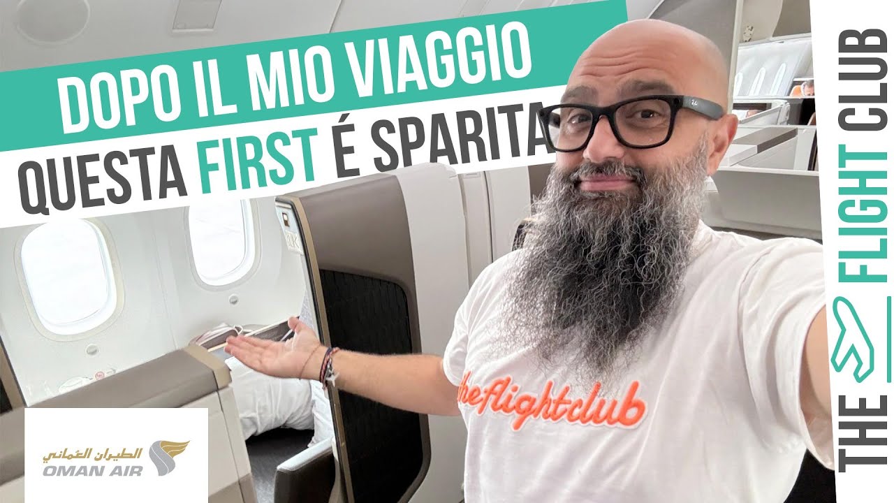 An Bord der (jetzt nicht mehr existierenden) ersten Klasse von Oman Air