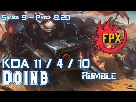 FPX Doinb RUMBLE vs SYNDRA Mid - Patch 9.20 EUW Ranked