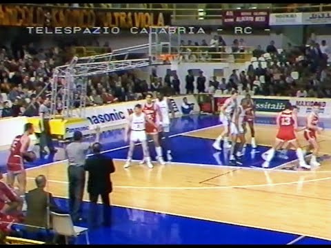 A2 Play out 1990/'91 Panasonic Reggio Calabria - Turboair Fabriano Basket 84-89