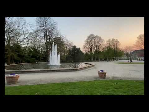 Aachen City Park-  Walking Tour 2021-Germany 4k (60fps)-Relaxing Nature Sounds for Sleep and Study