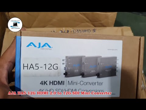 AJA HA5-12G HDMI 2.0 to 12G-SDI Mini-Converter : unboxing.