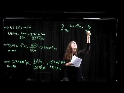 Week 1 PHY 105 - Unit Conversions
