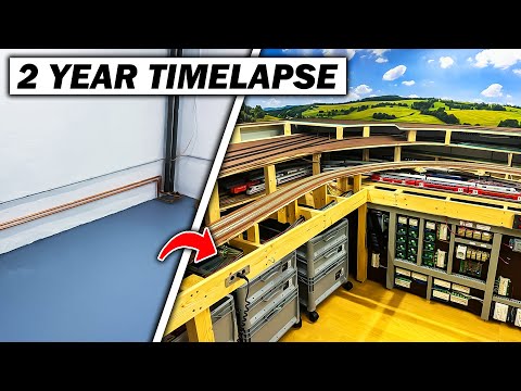 2 years building my dream model railroad layout in 20 minutes | Timelapse