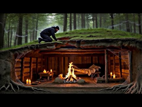 Building a secret dugout for survival in a wild boar's lair