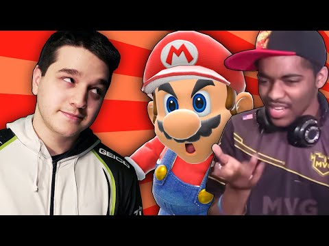 DARK WIZZY IS CARRIED BY MARIO