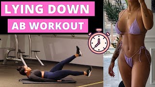 15 MINUTE LYING DOWN LOWER AB WORKOUT | NO EQUIPMENT