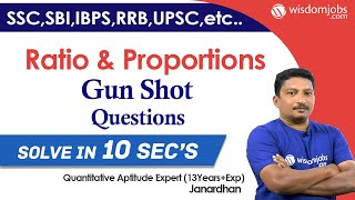 Ratio and Proportion Tips and Tricks | Aptitude Made Easy | Banks, SSC-CGL, RRB @Wisdom jobs