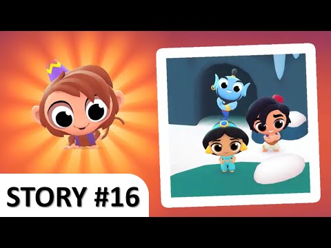 Adventure with Genie, Jasmine, Aladdin, and UNLOCKING ABU | Disney Getaway Blast #16