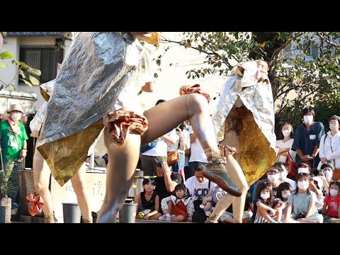 金粉ショー（前半）大駱駝艦 大須大道町人祭 2022 Golddust show by dairakudakan 
