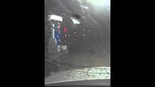 Rain coming down in sheets near I-55 and RT 83 in Willowbrook