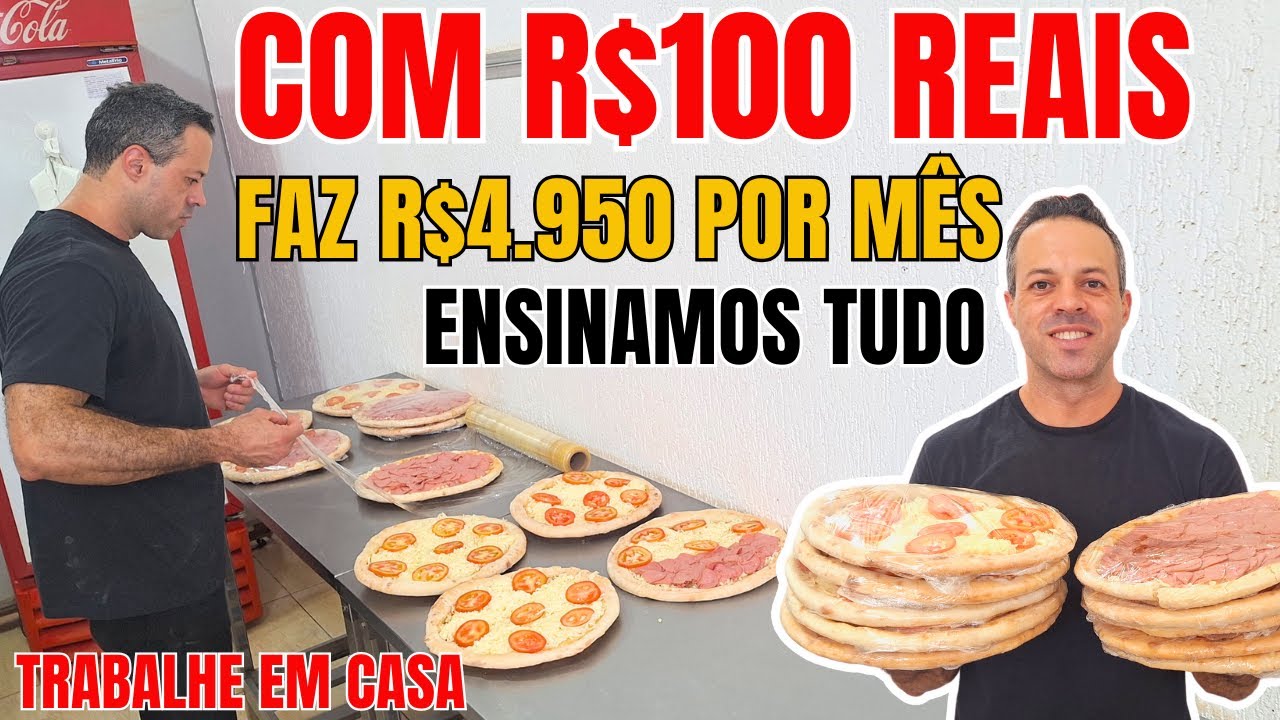 PIZZARIA DELIVERY I TRABALHE EM CASA I COM APENAS R$100 REAIS VOCÊ CONSEGUE UM SALÁRIO DE R$4.950