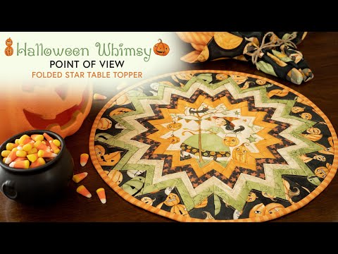 How to Make a Point of View Folded Star Table Topper | a Shabby Fabrics Tutorial