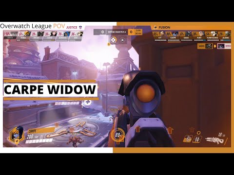 CARPE WIDOWMAKER & ASHE POV | Playoffs | Fusion vs Justice | OWL Season 2020