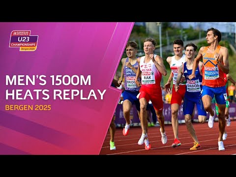 Men’s 1500m Heats | Bergen 2025 European Athletics U23 Championships