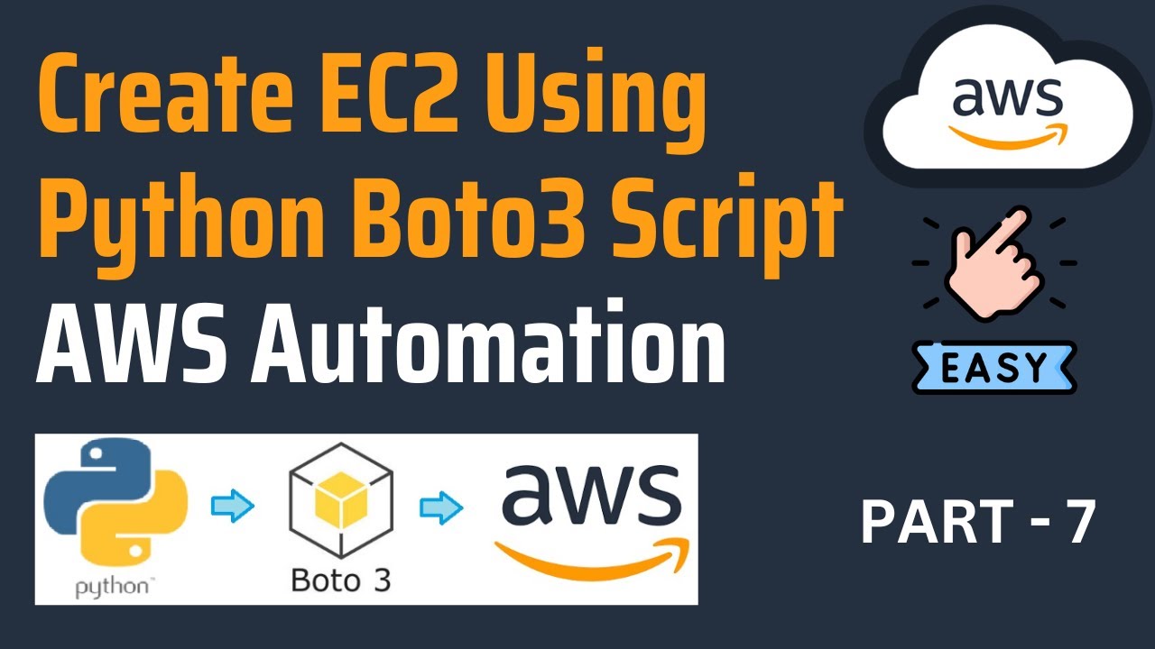 Create EC2 in AWS with Python Boto3 & Lambda | AWS Boto3 Automation with Python [FULL COURSE]