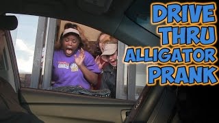 DRIVE THRU ALLIGATOR PRANK!!