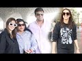 Hansika Motwani Surveen Chawla Look Beautiful In Black Dress At Mumbai Airport Shudh Manoranjan