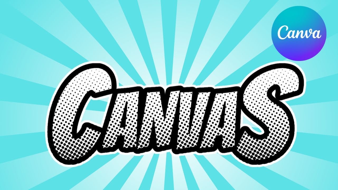Creating Halftone Text Effect in Canva | Step-by-Step Tutorial