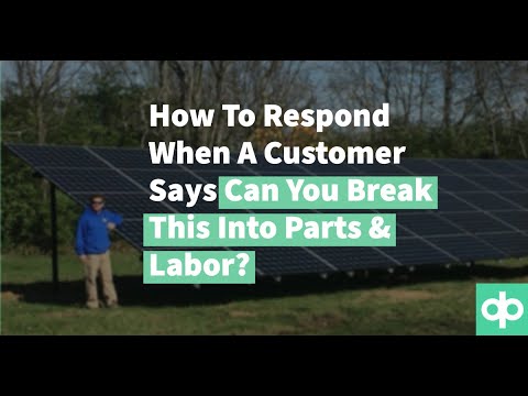 How To Respond When A Customer Says "Can You Break Down Your Price?"