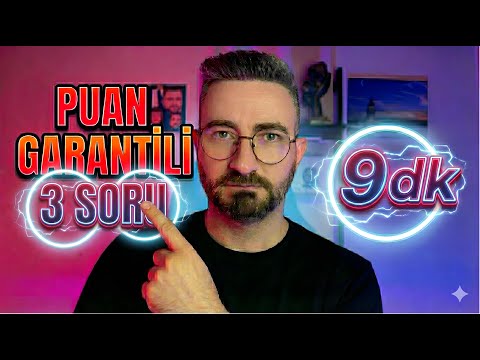 9.sınıf matematik | 1. dönem 2.yazılı | 9 dk'da Puan Garantili 3 Soru