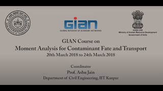Moment Analysis for Contaminant Fate and Transport (Lecture-1)