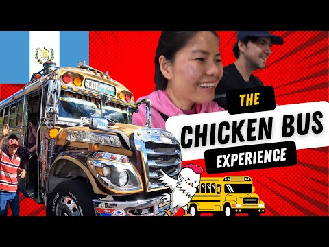 Guatemala - Chicken bus to ANTIGUA 🇬🇹