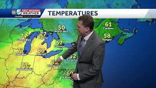 Video: Warmer Sunday with a few showers and downpours (4-27-24)