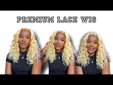 24inch Blonde 613 Afro Kinky Curly 13x6 Lace Front Human Hair Wigs 180 Density 