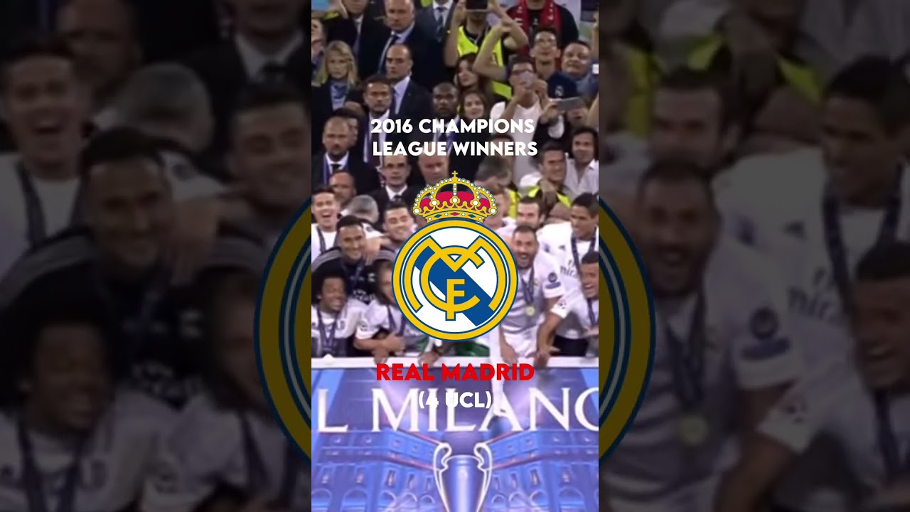 Champions League Winners (Last 10)