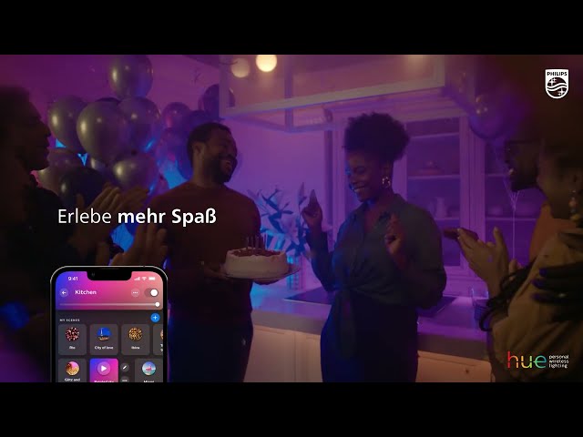 Vidéo teaser pour Erlebe mehr mit Philips Hue für Deine Entspannungsmomente