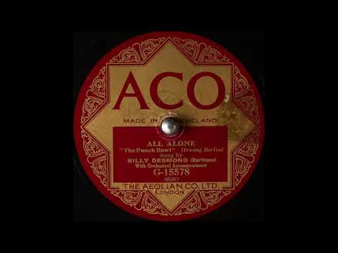 Billy Desmond - All Alone (1924)