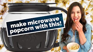 Make your own microwave popcorn with this Amazon find! Healthy popcorn recipe 🍿