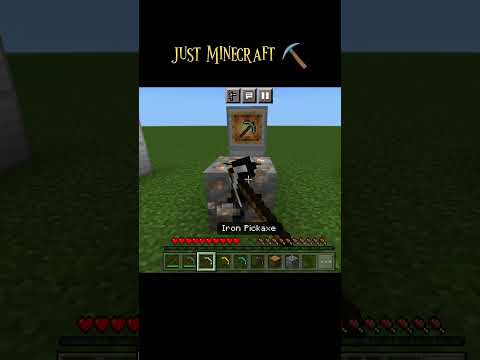 Breaking Minecraft blocks with pickaxe viral hack | #minecraft #trending Dark side