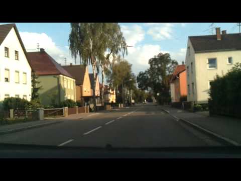 Fahrt durch Höchstädt, an der Donau