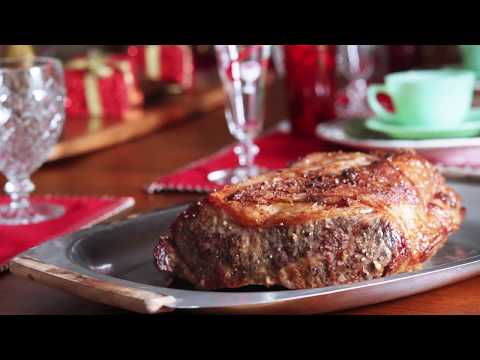 NY Strip Roast with Mushroom Red Wine Butter Recipe