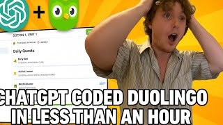 AI REBUILT DUOLINGO IN UNDER 5 MINUTES!