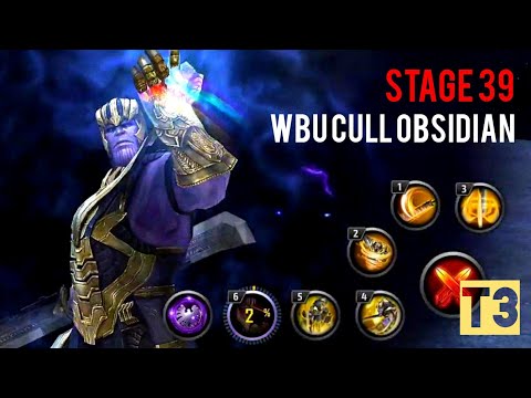 T3 Thanos Vs Stage 39 Cull Obsidian WBU | Avengers Endgame Uniform | Marvel Future Fight
