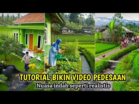 TUTORIAL MEMBUAT VIDEO PEDESAAN PAKAI AI VIRAL 🔥