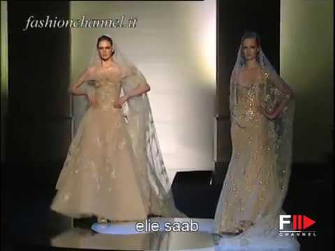 "Elie Saab" Autumn Winter 2003 2004 Bridalwear Paris & Rome by FashionChannel