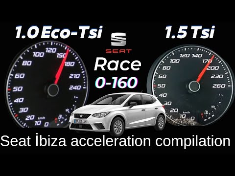 (2023) Seat İbiza FR Acceleration Compilation 1.0 Eco Tsi 95 Ps VS 1.5 TSi 150 Ps 0-160 Speed Test
