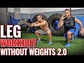 Leg Workout without Weights 2.0 | 6 Exercises for STRONG Legs