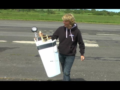 RC PLANE CRASH - WING FAIL ON HANGAR 9 P-51D MUSTANG 60cc GIANT SCALE EP - LONG MARSTON - 2017
