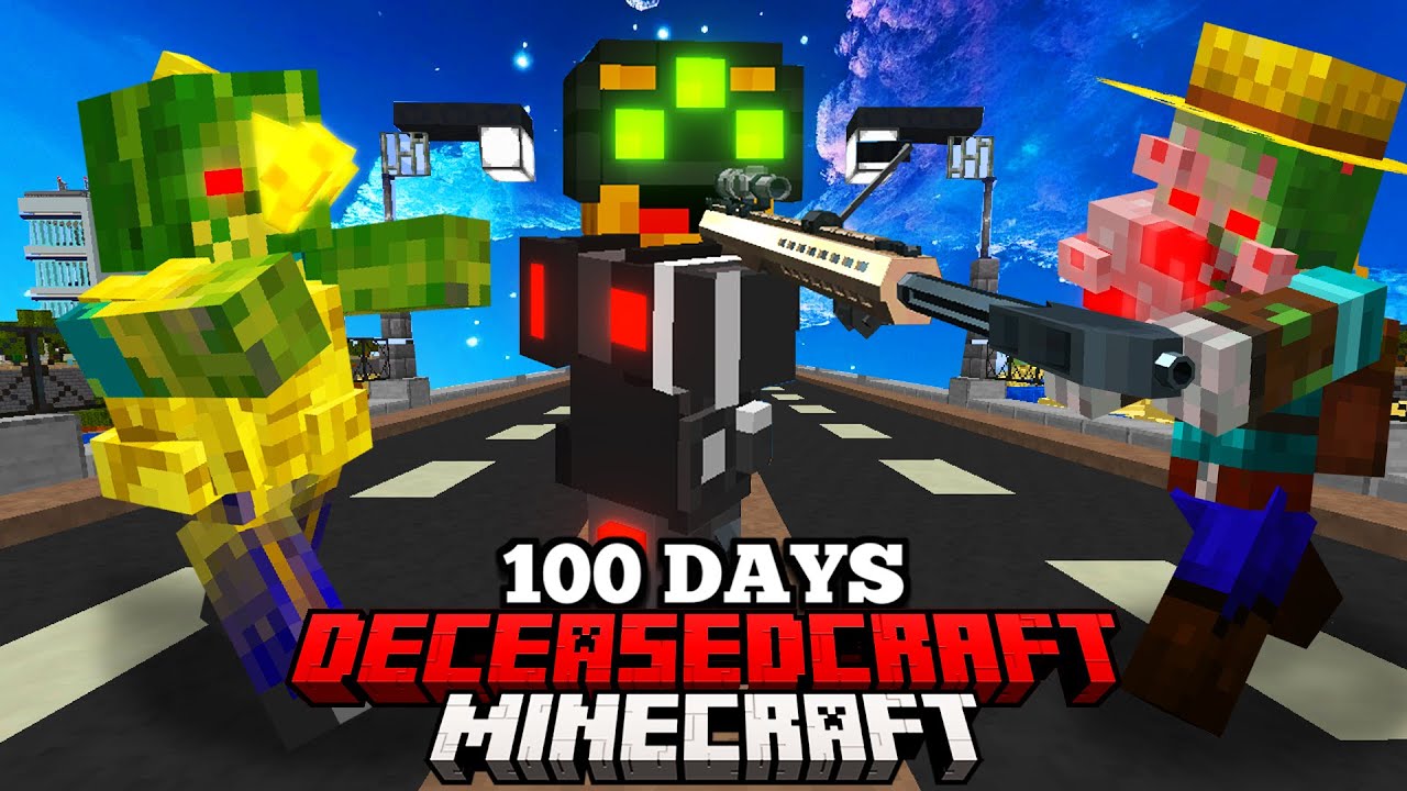 I Spent 100 Days in DECEASED CRAFT Modded Minecraft!