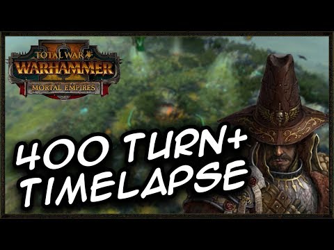 AI ONLY Mortal Empires 400 turn+ Campaign Timelapse - TW Warhammer 2