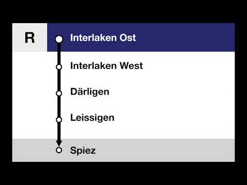 BLS Ansagen - Regio Spiez - Interlaken West (+BONUS: Spiez - Zug wird weggestellt) De, Fr, En
