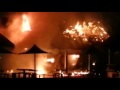 Fire at East Coast Lagoon Food Village Singapore. Fire at East Coast Lagoon Food Village Singapore.