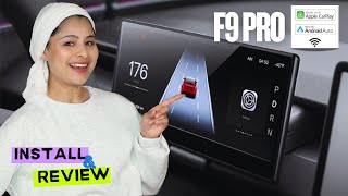 F9 Pro CarPlay Dashboard Display for Tesla Model Y/3 | Review & Install